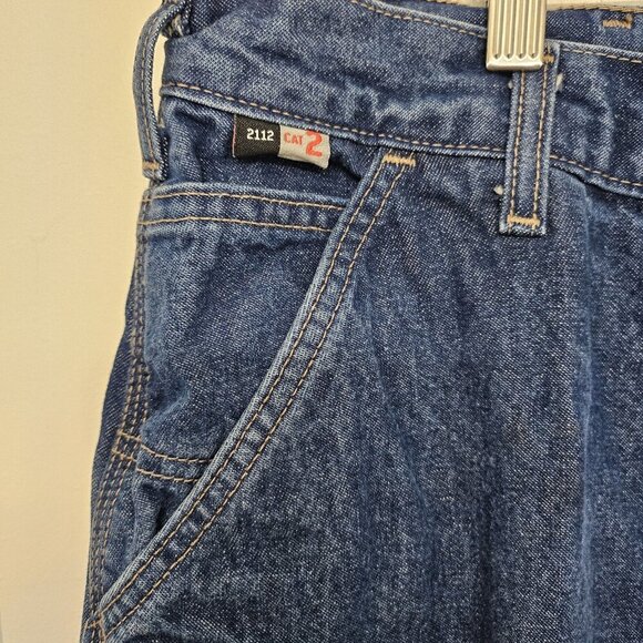 Carhartt Men's Work Fire Resistant Jeans CAT 2 Original Fit 46/32 Carpenter - Picture 2 of 16